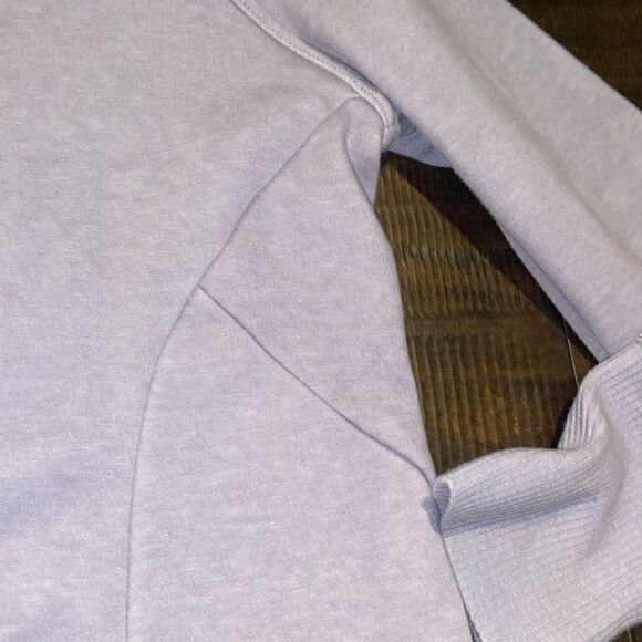 Apana Cowl Neck Cozy Sweat Shirt Lavender Small - Picture 6 of 9